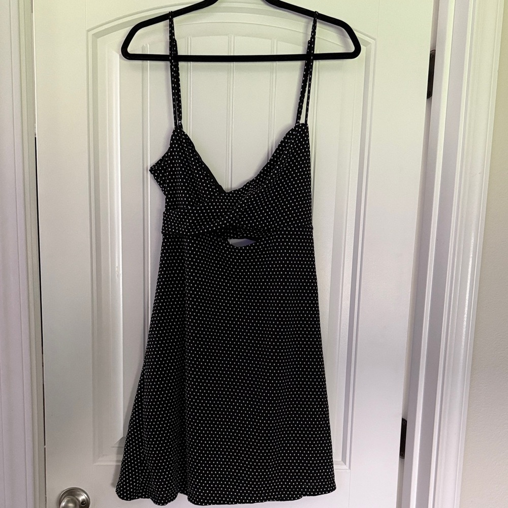 NWT Free People Black and White Polka Dot Dress